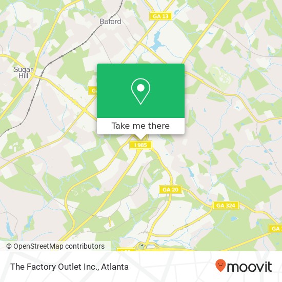 The Factory Outlet Inc. map