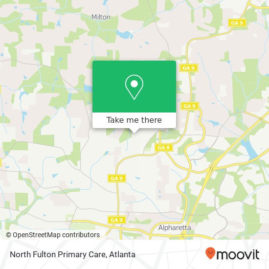 Mapa de North Fulton Primary Care