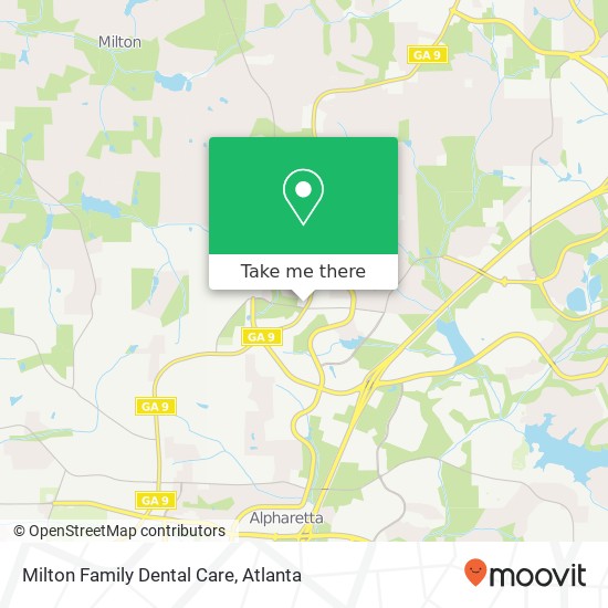 Mapa de Milton Family Dental Care