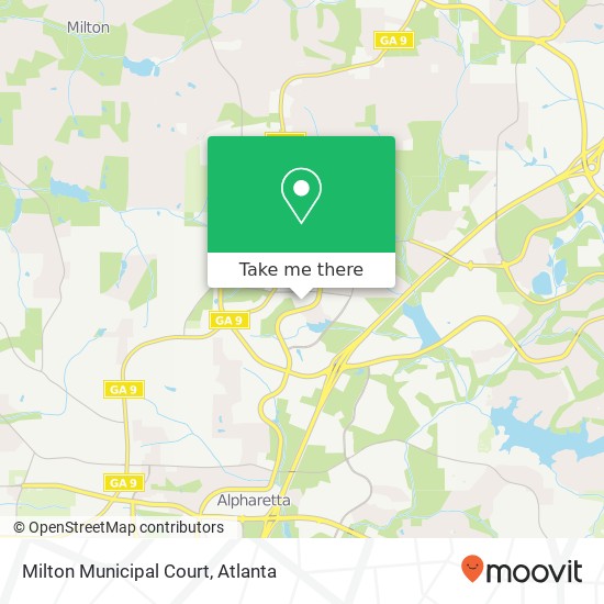 Milton Municipal Court map