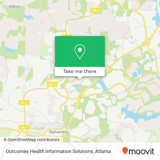 Outcomes Health Information Solutions map