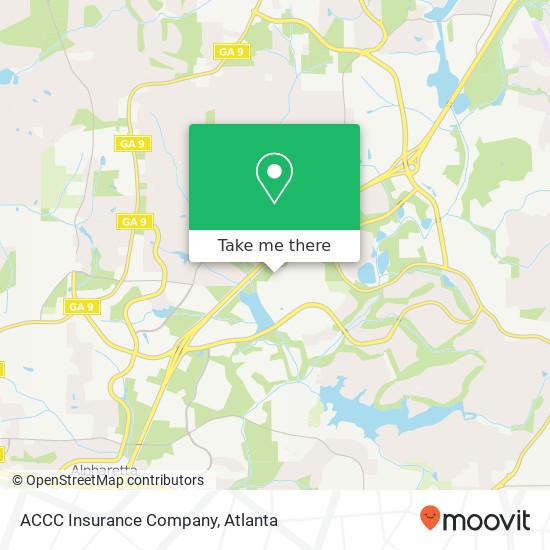 Mapa de ACCC Insurance Company