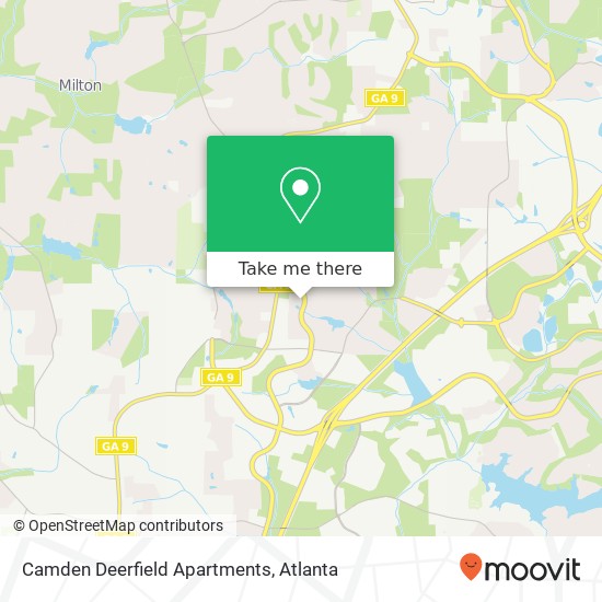 Mapa de Camden Deerfield Apartments