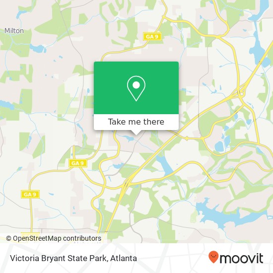 Victoria Bryant State Park map