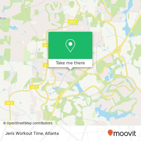 Jen's Workout Time map