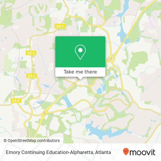 Mapa de Emory Continuing Education-Alpharetta
