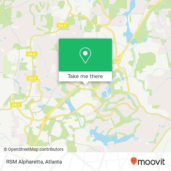 Mapa de RSM Alpharetta