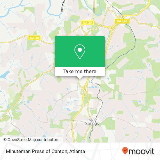 Minuteman Press of Canton map