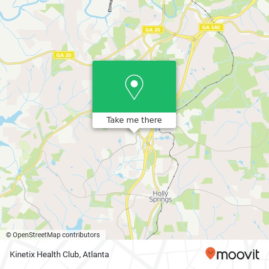 Kinetix Health Club map
