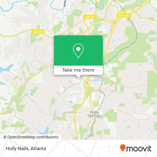 Holly Nails map