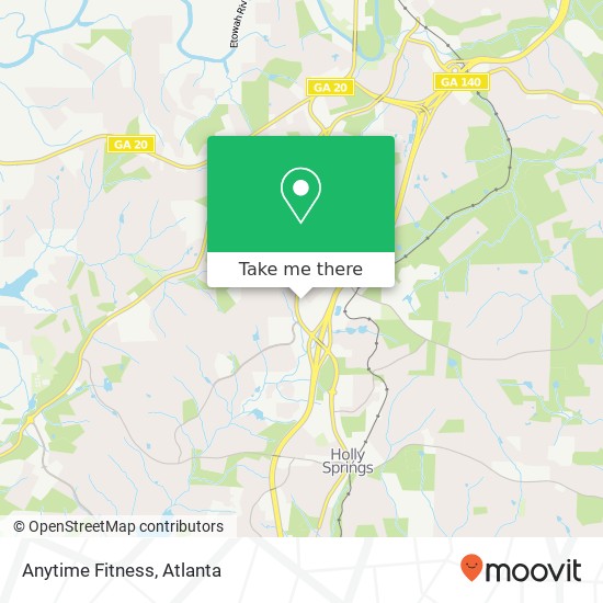 Anytime Fitness map