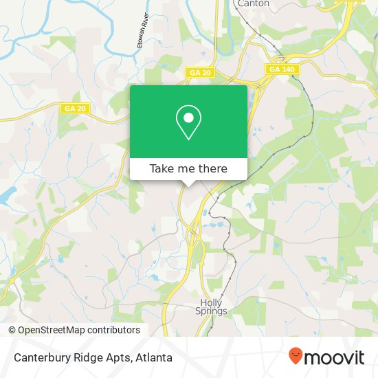 Canterbury Ridge Apts map