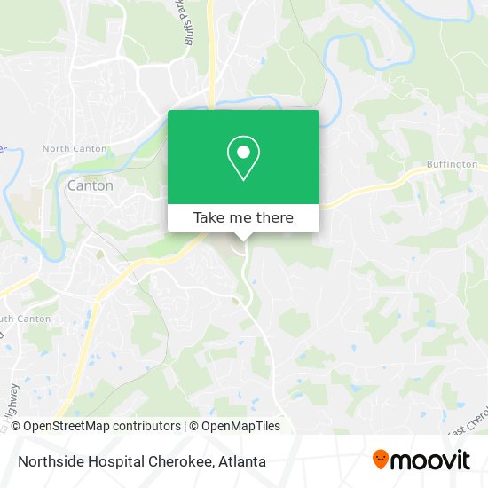 Northside Hospital Cherokee map