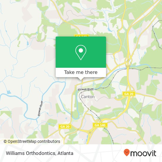 Williams Orthodontics map