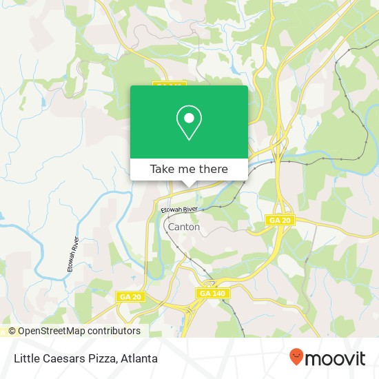 Little Caesars Pizza map
