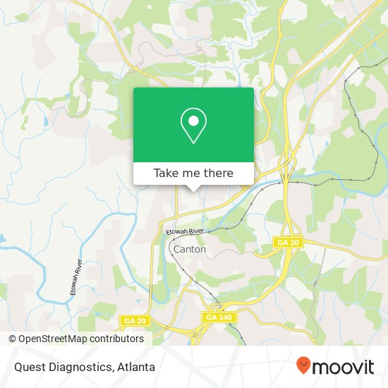 Quest Diagnostics map