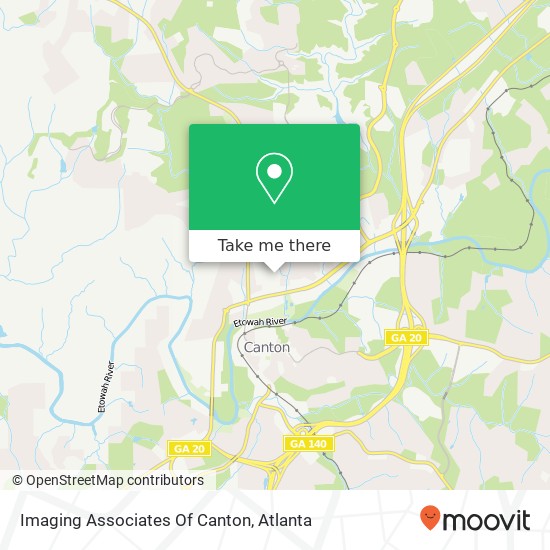 Imaging Associates Of Canton map