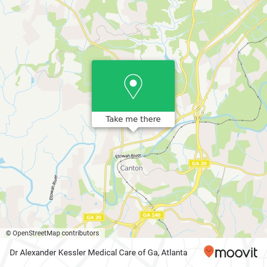 Dr Alexander Kessler Medical Care of Ga map