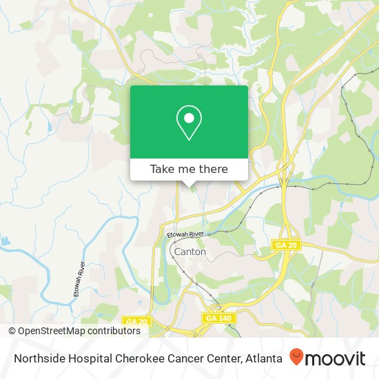 Northside Hospital Cherokee Cancer Center map