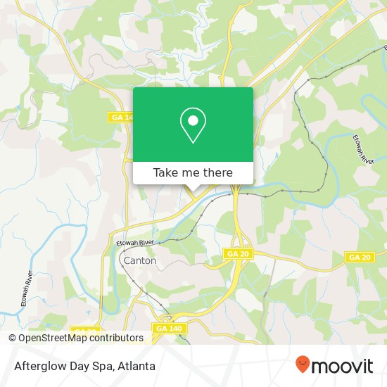 Mapa de Afterglow Day Spa