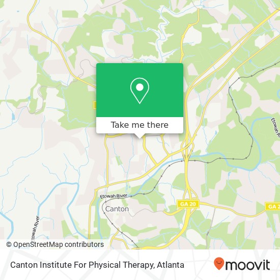 Mapa de Canton Institute For Physical Therapy