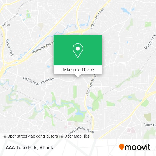 How To Get To Aaa Toco Hills In North Druid Hills By Bus Or Subway Moovit