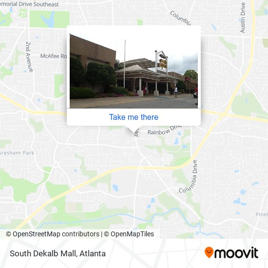 Mapa de South Dekalb Mall