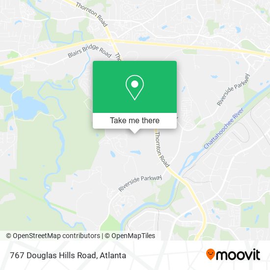 767 Douglas Hills Road map