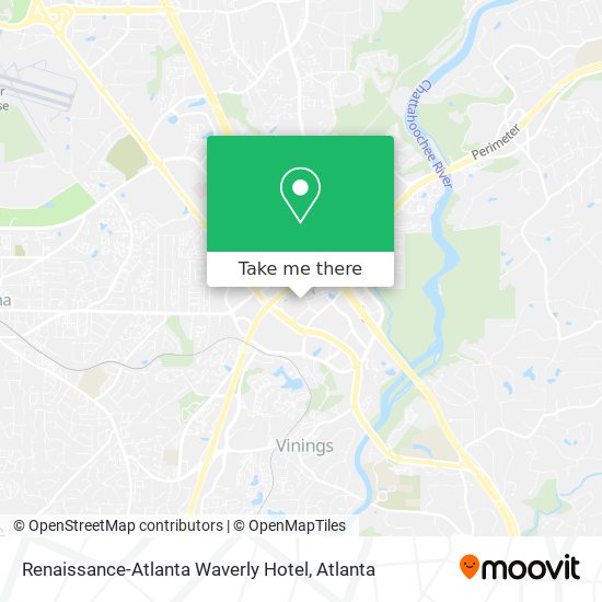 Renaissance-Atlanta Waverly Hotel map