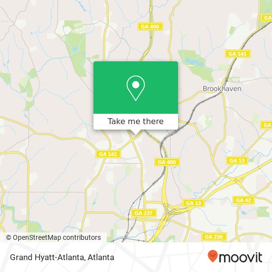 Grand Hyatt-Atlanta map