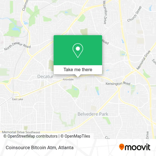 Coinsource Bitcoin Atm map