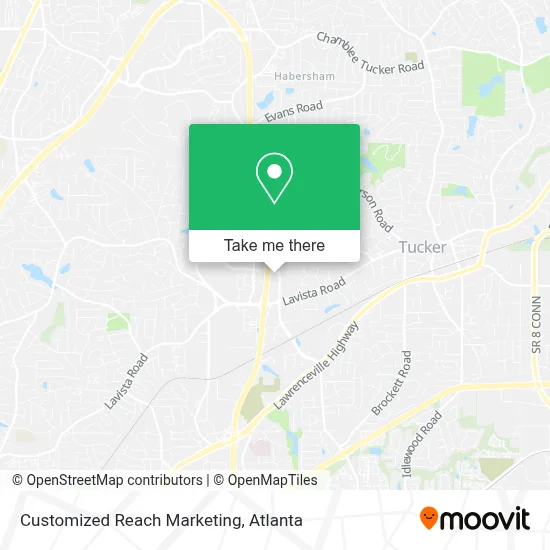 Customized Reach Marketing map
