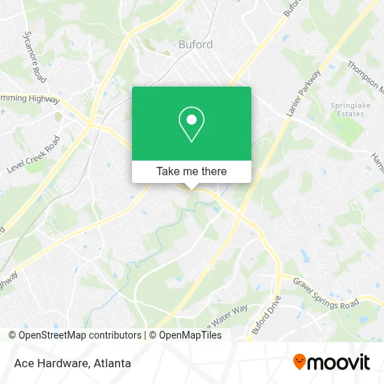 Ace Hardware map