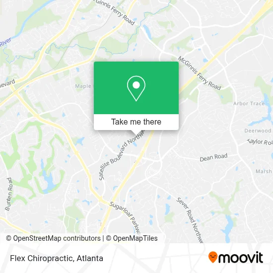 Flex Chiropractic map