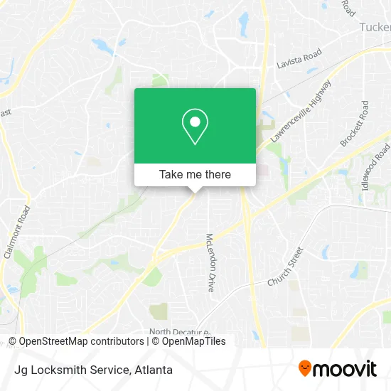 Jg Locksmith Service map