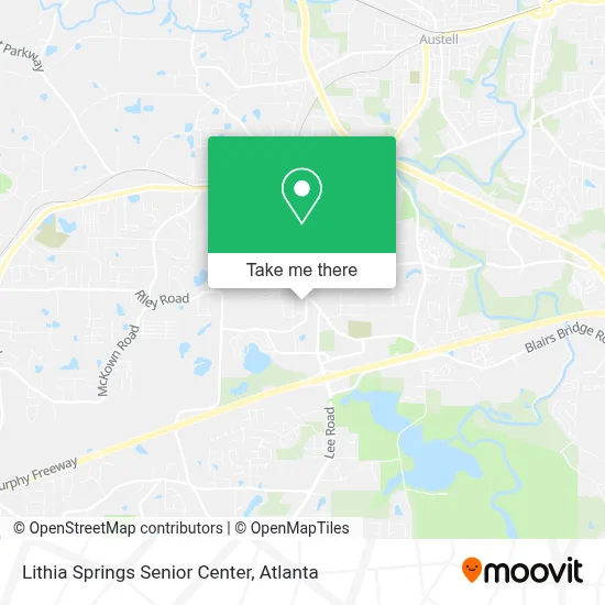 Lithia Springs Senior Center map