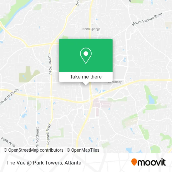 The Vue @ Park Towers map
