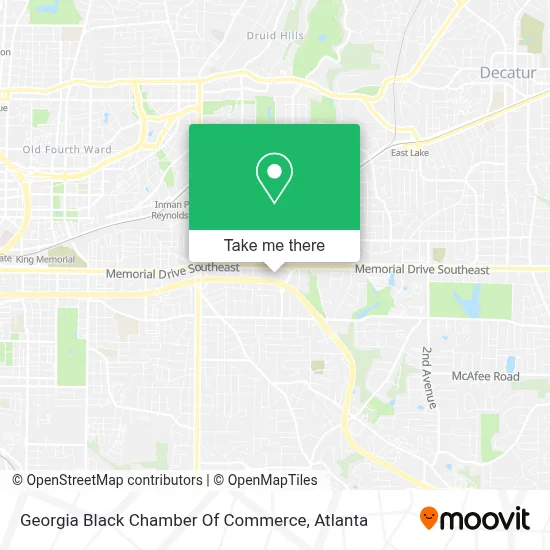 Georgia Black Chamber Of Commerce map