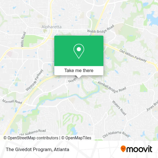 The Givedot Program map