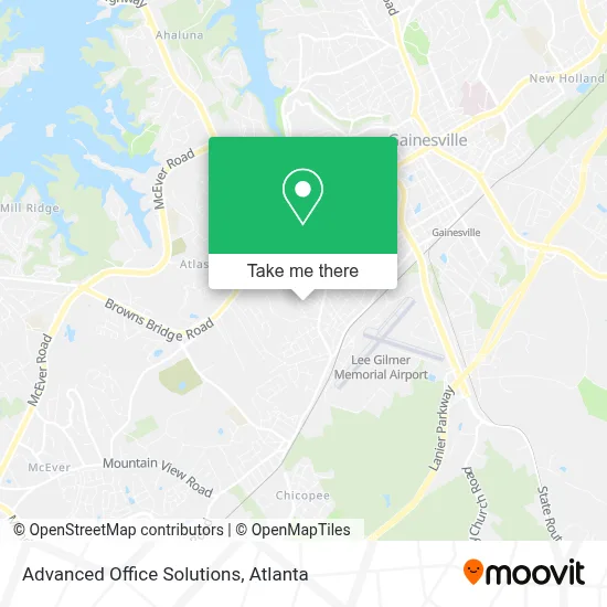 Advanced Office Solutions map