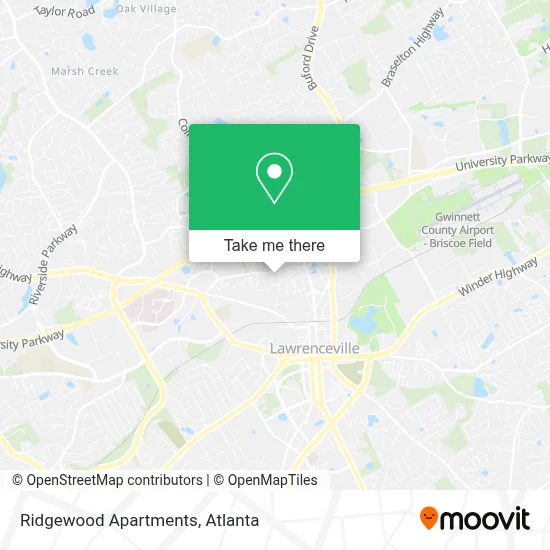 Ridgewood Apartments map