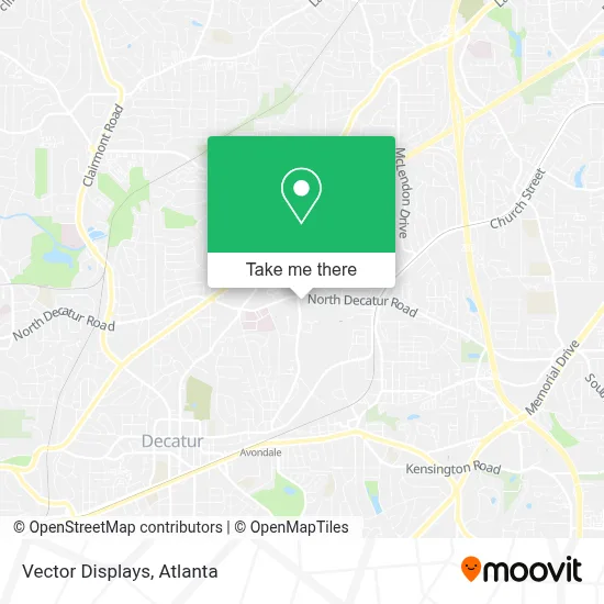 Vector Displays map