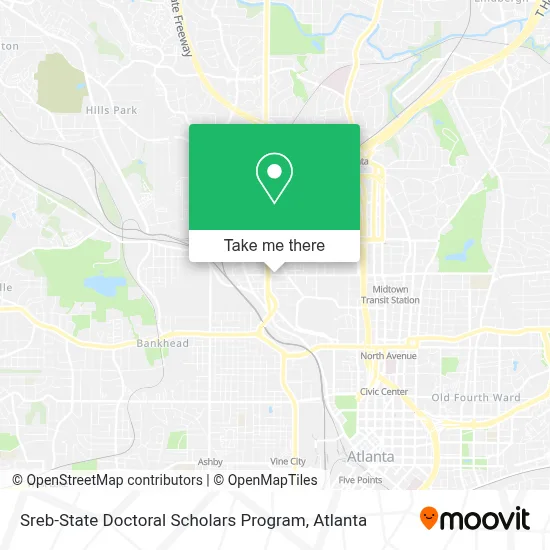 Sreb-State Doctoral Scholars Program map