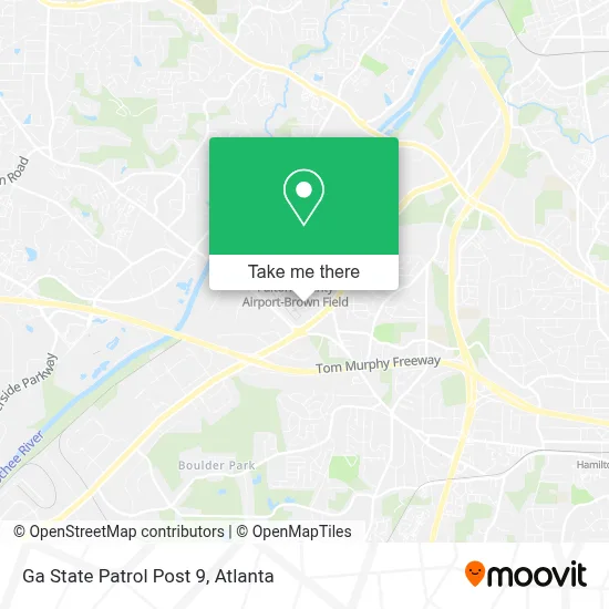 Ga State Patrol Post 9 map
