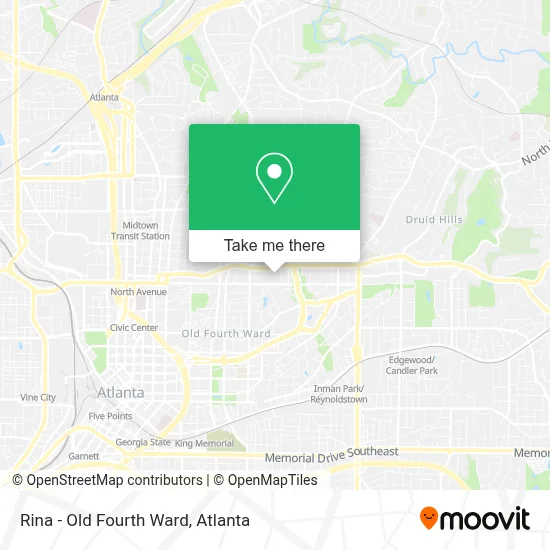 Rina - Old Fourth Ward map