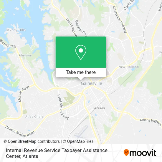 Internal Revenue Service Taxpayer Assistance Center map