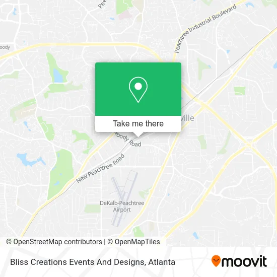 Bliss Creations Events And Designs map