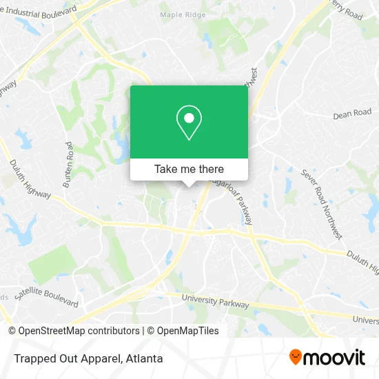 Trapped Out Apparel map