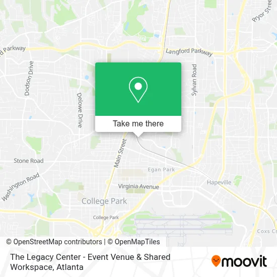 The Legacy Center - Event Venue & Shared Workspace map