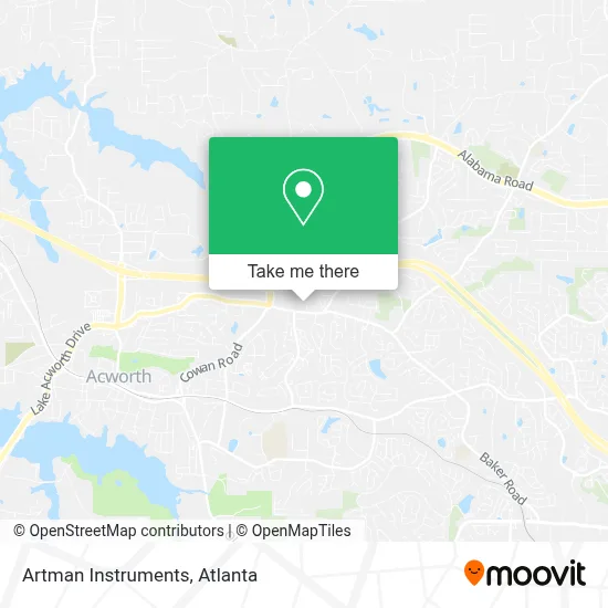 Artman Instruments map